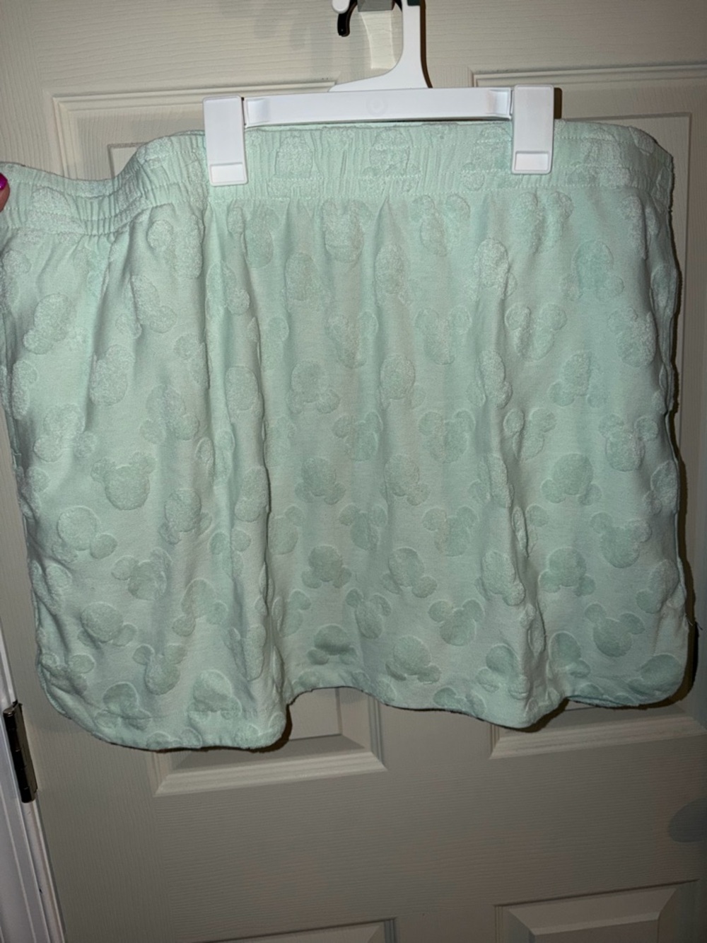 Disney Mint Embossed Mickey Midi Skirt